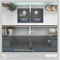 thumbnail image 7 of Karran Usa QU-810-GR Quartz Qu 32" Undermount Double Basin Quartz Composite Kitchen Sink in Grey, 7 of 7