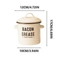 thumbnail image 2 of B Vintage Large Capacity Enamel Pot With Oil Preserving Lid For Storage Kitchen Use Metal Material Style B, 2 of 4