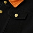 thumbnail image 5 of Veste en Jean à Boutons pour Bébé Enfant Garçon Fille, Veste en Denim pour 3 m-6 T, Printemps Automne, Décontractée, à Manches Longues, Veste en Denim Unisexe, 5 of 5