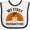 White and Black, variant on Inktastic My First Thanksgiving Cute Turkey Pilgrim Hat Boys or Girls Baby Bib