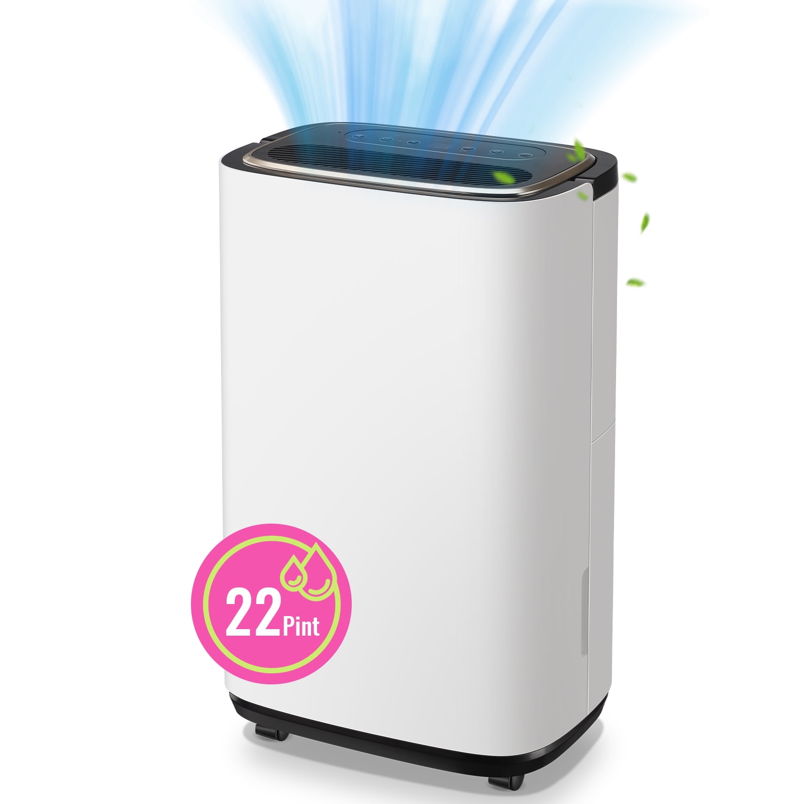 TACOOL Home Dehumidifier 20Pints for Basement with Handle, Drain Hose, 3 Operation Modes