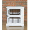 thumbnail image 5 of Contemporary Home Living 35.25" White Rectangular Medium Slide Aside Crate and End Table, 5 of 8