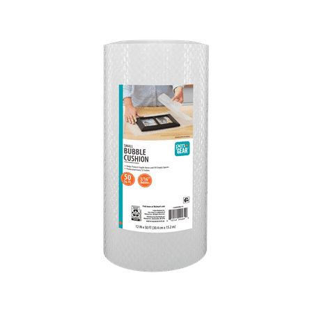 Pen+Gear 12" x 50' 3/16" Bubble Wrap Roll, Small Bubbles