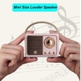 thumbnail image 4 of Altavoz Bluetooth Dosmix Retro Vintage Decor Rosa, 4 of 9