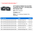 thumbnail image 2 of A/C Condenser Radiator Fan Assembly - Compatible with 2010 - 2018 Mercedes-Benz Sprinter 2500 2011 2012 2013 2014 2015 2016 2017, 2 of 3