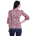 thumbnail image 4 of Moomaya Printed Ruffle Shirt Women Party Top Short T-Shirt Top Summer Clothing, 4 of 4