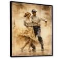thumbnail image 2 of Designart "Nostalgic Vintage Tap Dance" Dance Floater Framed Wall Art Prints, 2 of 5
