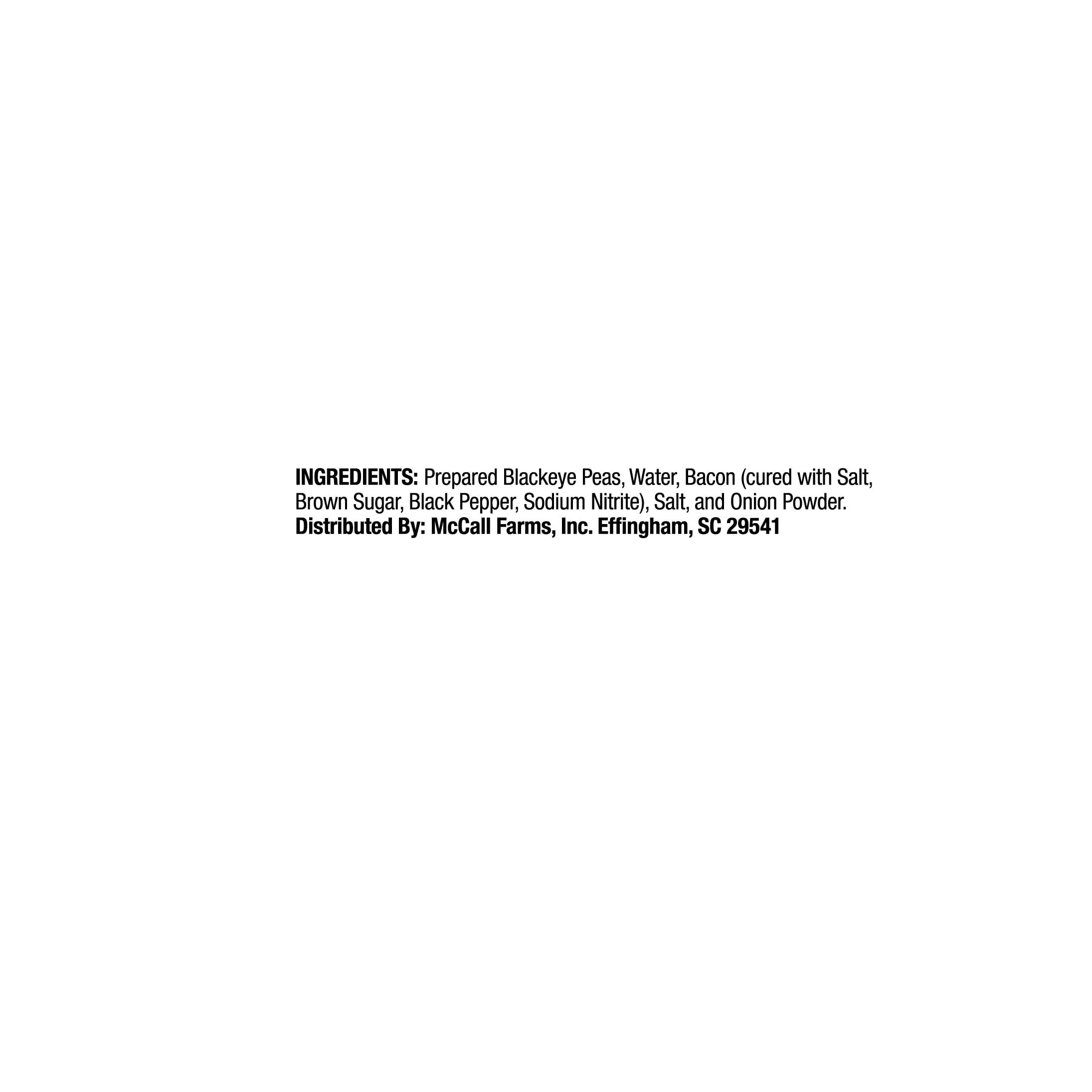 (2 pack) Trappey’s Black Eye Peas Flavored with Slab Bacon, 15.5 oz., Can