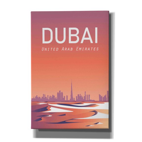 Epic Graffiti 'Dubai' by Arctic Frame Studio, Canvas Wall Art, 40"x60"