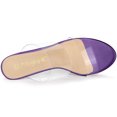 thumbnail image 4 of Sandalias Transparentes Tacones De Aguja Transparentes Para Mujeres Allegra K Morado claro 41, 4 of 6