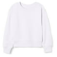 thumbnail image 3 of Lmnyox Sweatshirts for Teen Girls Solid Fall Winter Long Sleeve Crew Neck Pullover Tops Kids Casual Shirts, 3 of 7