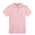 thumbnail image 2 of Bienzoe Girl's Breathable Short Sleeve Polo 2pcs PACKC 4/5, 2 of 10