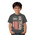 thumbnail image 3 of Kids 250 Anniversary USA Shirts Casual Soft 250 Year T-Shirt Breathable Comfortable Short Sleeve Tee 4th Of July Tops, 3 of 4