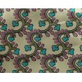 thumbnail image 4 of oneOone Georgette Viscose Fabric Spiral & Floral Block Print Sewing Fabric BTY 42 Inch Wide, 4 of 4