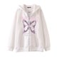 thumbnail image 1 of Estilo oscuro hip hop gótico Harajuku Y2K mariposa estampado de letras cremallera Sudadera con capucha Harajuku chaqueta sudadera, 1 of 5