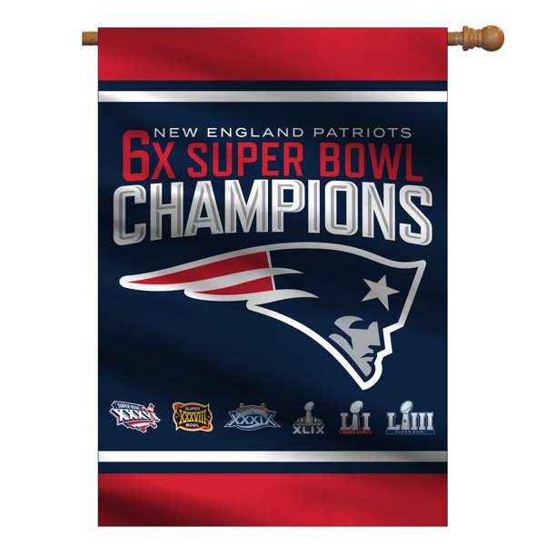 NFL New England Patriots Super Bowl LIII Champion House Banner