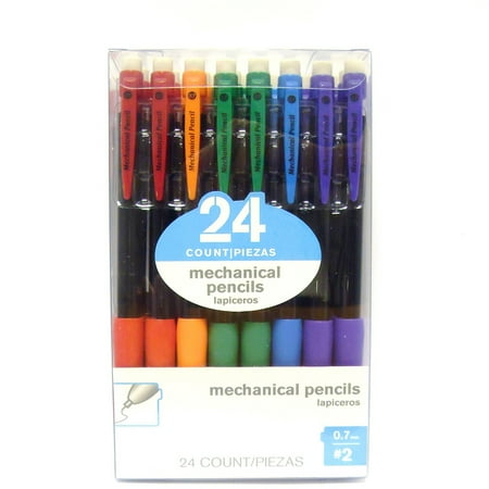 Mechanical Pencils with Grips, 24-Pack