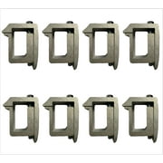 TMS Set of 8 Aluminum Cap Topper Mounting C Clamps for Non-Drilling Truck Rack Camper Shell Installation