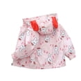 thumbnail image 4 of Zwiiyzr 3-12Y Girls Windbreaker Jacket Cute Spring Fall Zip Up Kids Lightweight Hooded Outerwear with Hood Pink, 4 of 4