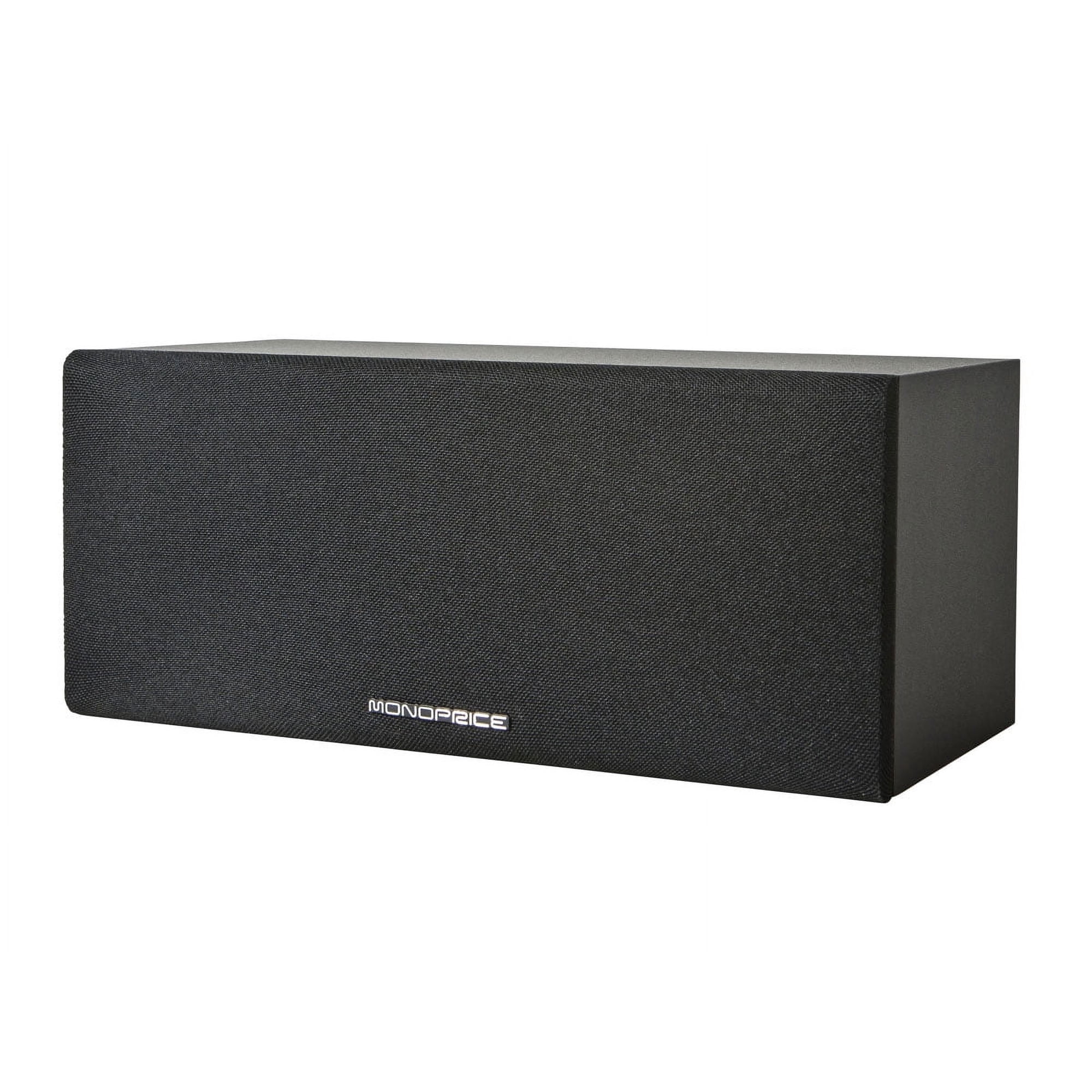 Monoprice Premium Home Theater Center Channel Speaker, Black