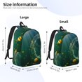 thumbnail image 4 of Balery Jelly Fish Vintage Canvas Backpack for Men and Women - Large Capacity, Durable Travel Laptop Bag for School, Work, Hiking, and Outdoor Activities, 4 of 7