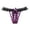 Purple, variant on Women's Panties Sheer Lace Thong for Comfort and Confidence Low Rise Pearl Detailing Breathable for Everyday Wear Black XL
