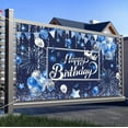 thumbnail image 4 of Happy Birthday Party Banner Backdrop for Men Women Boys, Blue Birthday Large Banner Party Decorations Supplies, Sign Poster Background Decor 72X44 Inch, 4 of 5