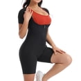 thumbnail image 5 of Valcatch Women Sauna Suit Sweat Vest Waist Trainer 3-in-1 Slimming Full Body Shaper Workout Top with Short Sleeve, 5 of 7