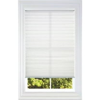 BlindsAvenue Cellular Honeycomb Cordless Shade, 9/16" Single Cell, Light Filtering, (White, 30.5" W x 48" H)
