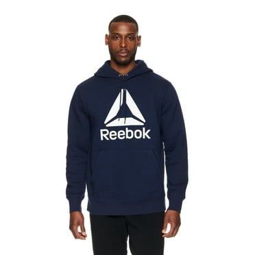 Reebok Men's and Big Men's Big Delta Logo Fleece Hoodie Sweatshirt, Sizes S-3XL