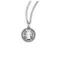 thumbnail image 1 of St. Benedict Sterling Silver Medal Necklace, 1 of 10
