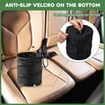 thumbnail image 4 of 3 Pack Car Trash Can With 100 Bags - Mini Pop-up Garbage Can, Collapsible Waterproof Waste Basket, Portable Rubbish Bin for Automotive (2 Gallon, Black), 4 of 7