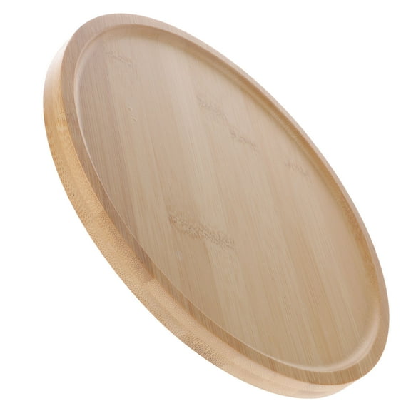 FELTECHELECTR 1Pcs Cookie Trays For Parties Wooden Round Tray For Home Use