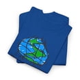 thumbnail image 3 of World Industries Globe Sketch Classic Skateboarding 90s Design Print T Shirt Tee - Royal / 3XL, 3 of 4