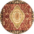 thumbnail image 1 of Ahgly Company Indoor Round Persian Brown Traditional Area Rugs, 3' Round, 1 of 4