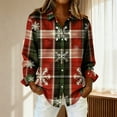 thumbnail image 2 of MESSUEN Christmas Shirts for Women Christmas Party Outfits for Women Christmas Dresses for Women Fashion Sweatshirt Womens Sweat Shirts Womens Fall Shirts Womens Fall Blouses Green 3XL, 2 of 4