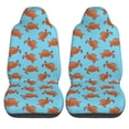thumbnail image 2 of Fotbe Turtle Pattern Automotive Seat Covers for Cars Trucks and SUVs – Car Seat Covers for Front Seats,Protective Seat Covers,Vehicle Seat Covers, Set of 2, 2 of 9