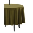 thumbnail image 3 of Vargottam Nappe Ronde Intérieure/extérieure 58 Pouces avec Parasol, Nappes de Patio Imperméables à Fermeture Éclair, Couvertures de Table Printemps/été pour Table Circulaire/bbqs/pique-Nique - Vert Olive, 3 of 7