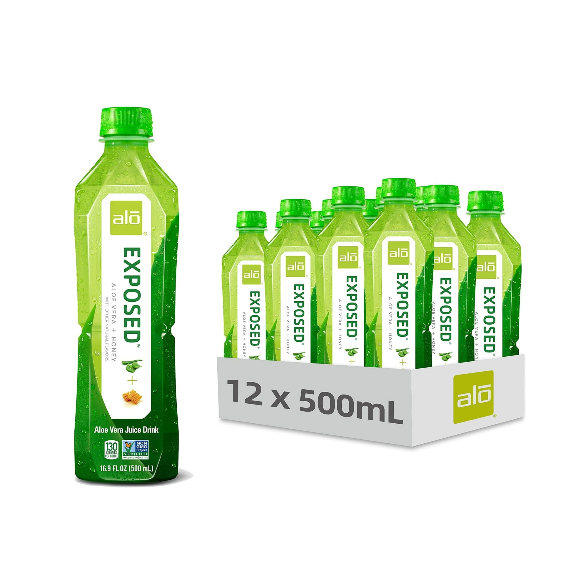 (Pack Of 12) Alo Beverage Aloe Exposed Organic Honey 16.9 Fo