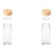 thumbnail image 1 of Matsuzay Frasco de especias de vidrio con tapa Botella de condimento vacía Condimento Sal Pimienta Almacenamiento Cocina Restaurante Picnic 120ml 2Conjunto, 1 of 6