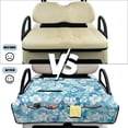 thumbnail image 5 of HUIACONG Blue Flowers Golf Cart Covers Seat Comfortable Portable Golf Cart Covers Seat Club Car Easy to Install Non-Slip Fit Most Cars EZGO Yamaha Club Car, 5 of 7