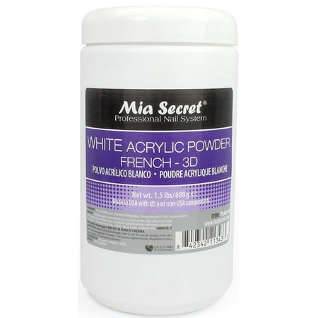 Mia Secret Acrylic Powder White 1.5 lbs/24 oz (PL460-W)