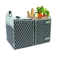 thumbnail image 3 of Homz Insulated 3 Section Trunk Organizer Storage Box with Cooler Bag, Gray & Black, 3 of 6