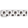 thumbnail image 2 of Ambesonne Palm Tree Fabric by the Yard Upholstery, Retro Growth Nature, 10 Yards, Dark Brown White, 2 of 4
