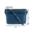 thumbnail image 5 of CTM  Leather Shoulder Bag Purse with Side Organizer (Women), 5 of 5
