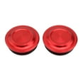 thumbnail image 2 of LOVIVER 2Pcs Aluminum Motorcycle Frame Hole Caps Cover Plug Decorative Parts Red, 2 of 8