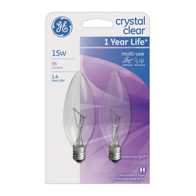G E Lighting 74974 15 Watt Ceiling Fan Light Bulbs Candelabra Base G E Lighting 74974 15 Watt Ceiling Fan Light Bulbs Candelabra Base Pack Of 5