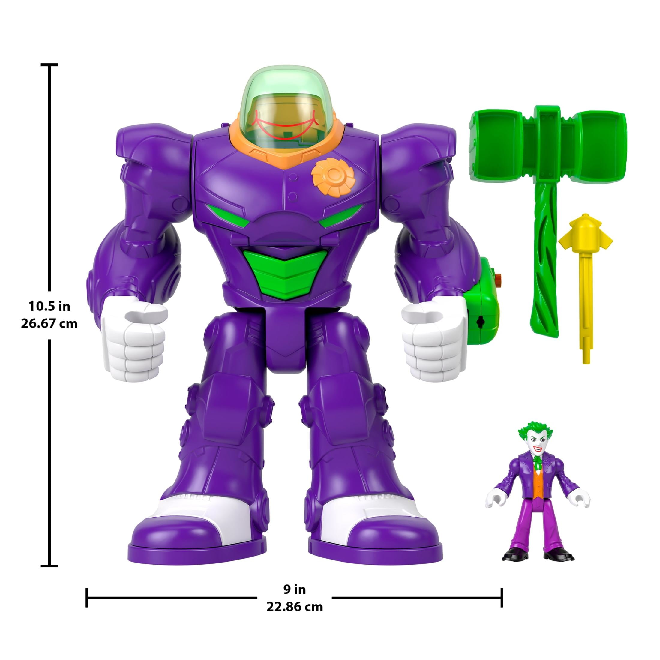 Fisher-Price Imaginext DC Super Friends The Joker Hammer Mech with Launcher, Action Figure & More