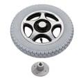 thumbnail image 1 of 320mm Wheelchair Tire PU Inflatable Wheel Alloy Steel Hub Disabled Vehicle Rear Tyre 4 Hole, 1 of 5