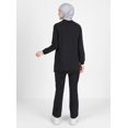thumbnail image 3 of Black - Crew neck - Tracksuit Set - Refka, 3 of 5